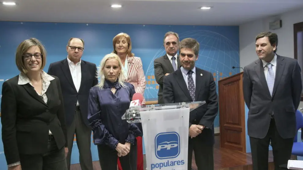 Marta Domínguez en la presentación de la candidatura del PP por Palencia