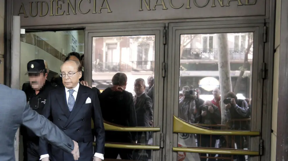 El empresario José María Ruiz-Mateos, a su salida de la Audiencia Nacional