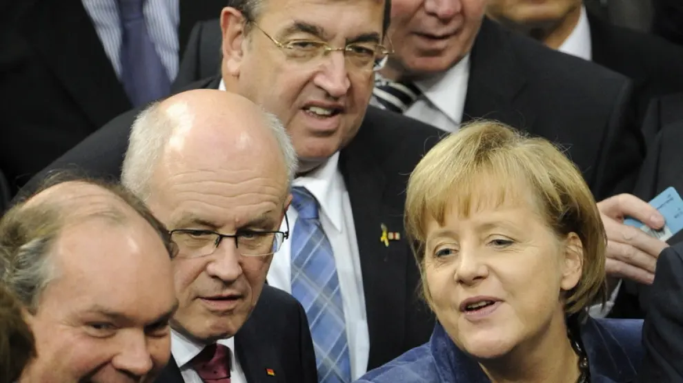 Angela Merkel, en el Bundestag