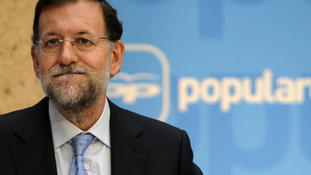 Imagen de Mariano Rajoy durante la campaña electoral.