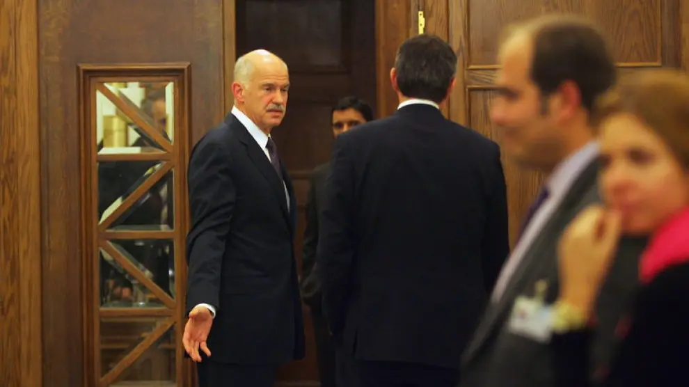 El primer ministro griego, George Papandreu
