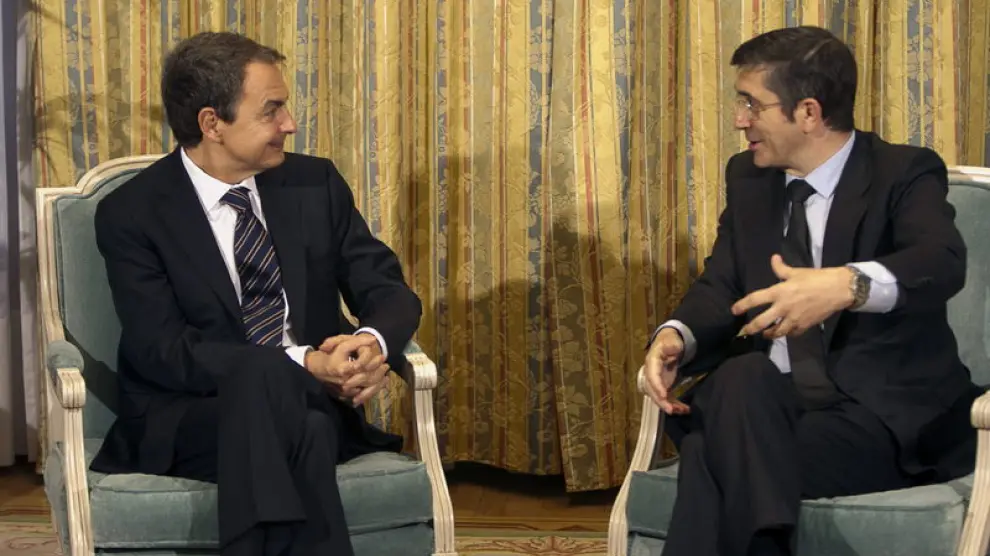 Reunión entre Zapatero y Patxi López