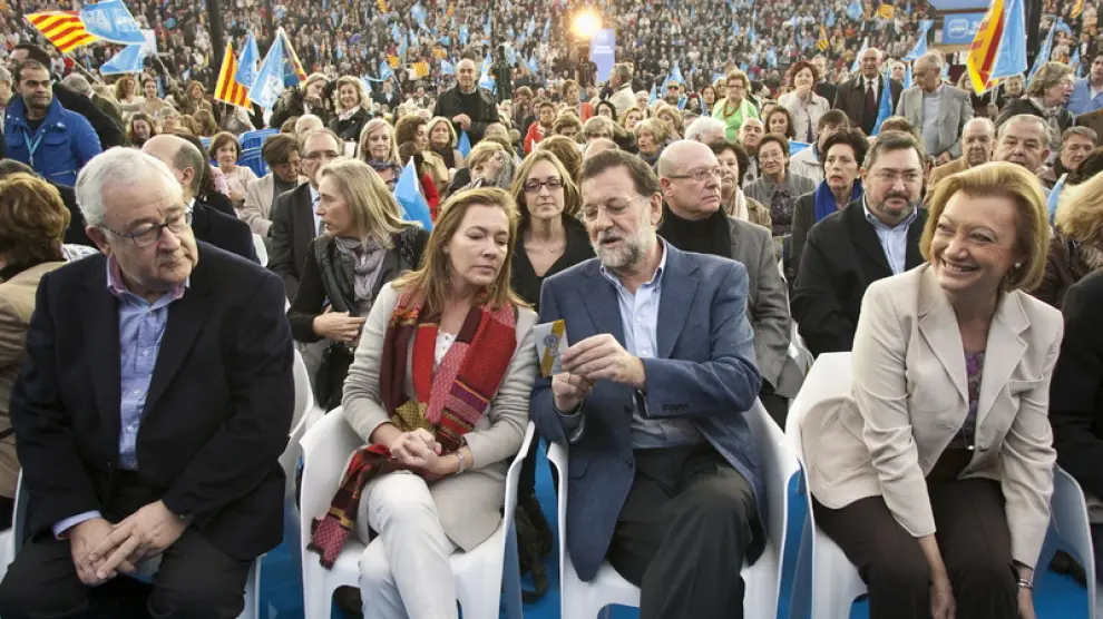 Biel y Rudi acopañaron a Rajoy y su mujer