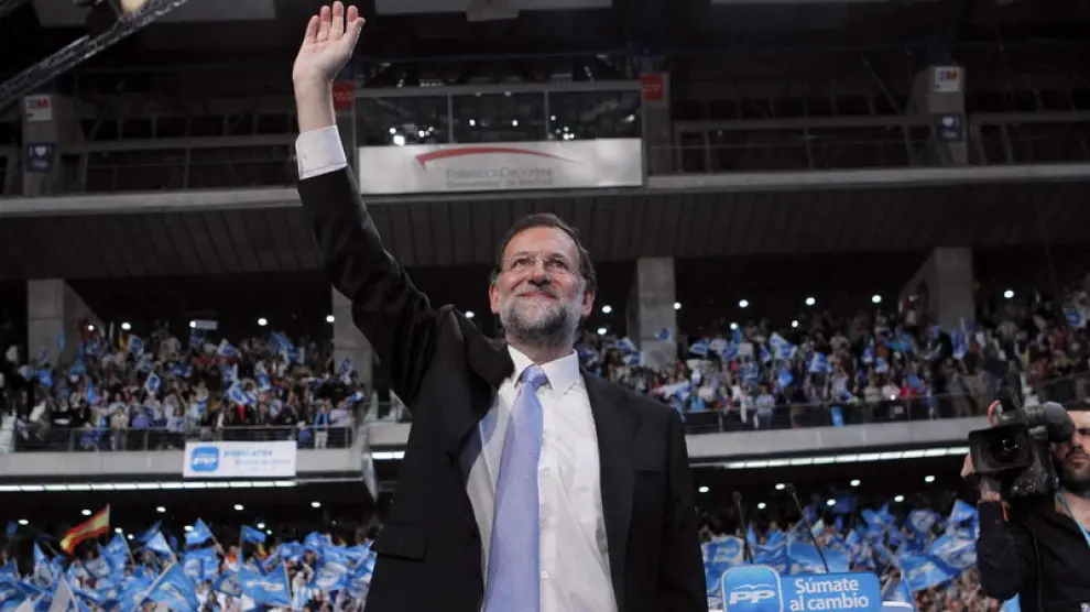 Mariano Rajoy, en el cierre de campaña.