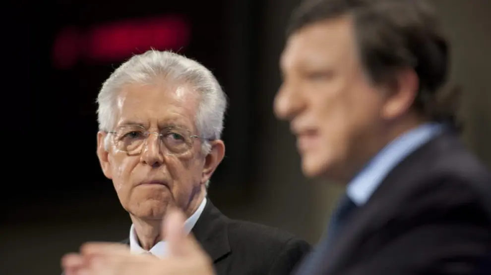 Monti y Barroso, esta mañana en Bruselas