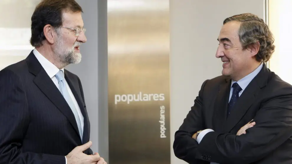 Rosell junto a Mariano Rajoy