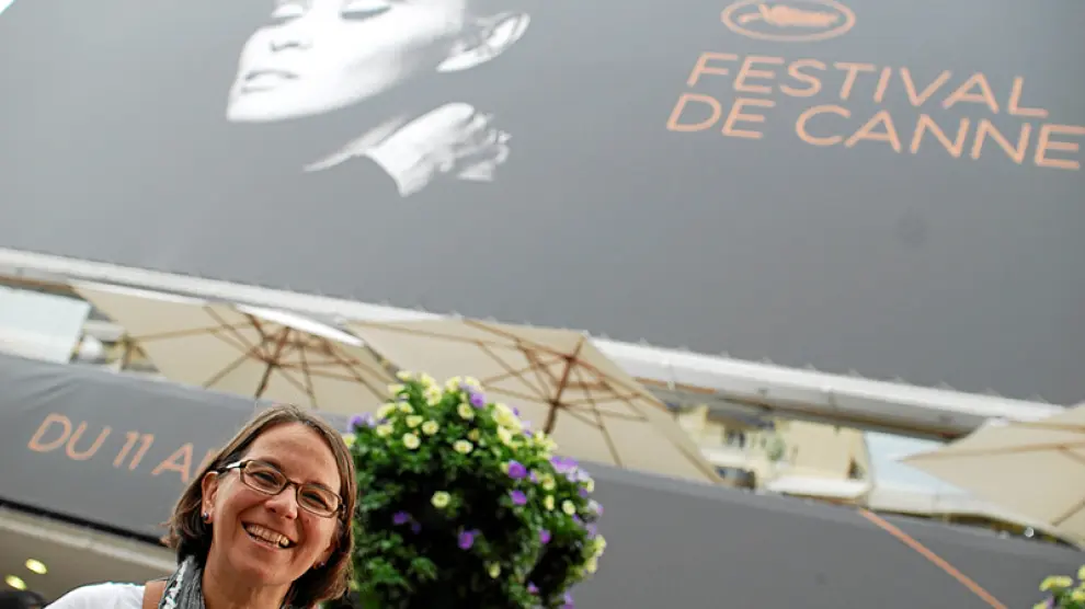 Marisa Samitier, en Cannes, donde presentó el corto 'Amores ciegos'