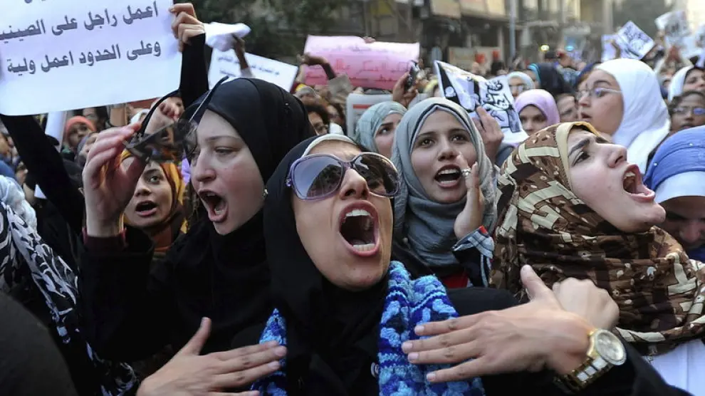 Imagen de archivo de protestas en El Cairo