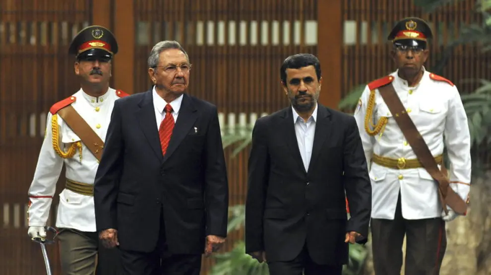 Ahmadineyad y Castro, el miércoles, en Cuba