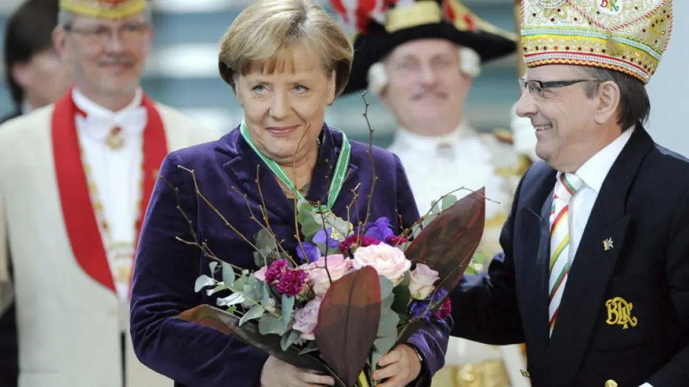 Angela Merkel recibe la Orden del Carnaval