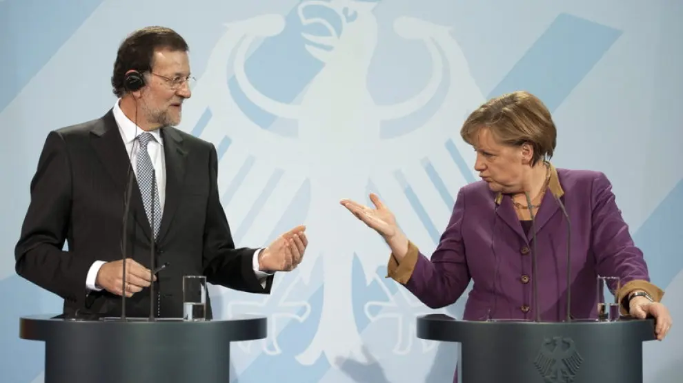 Merkel y Rajoy, en Berlín