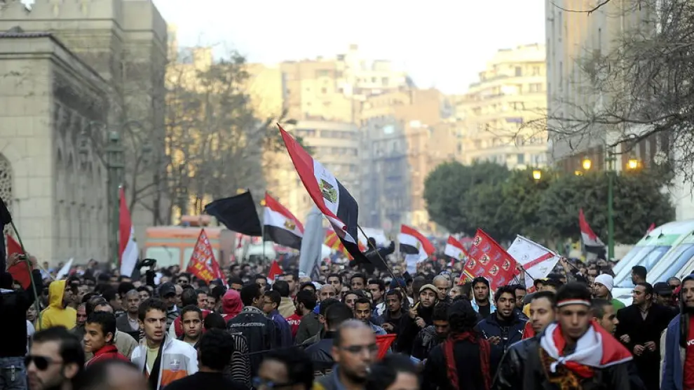 Manifestaciones de egipcios tras la tragedia en Port Said