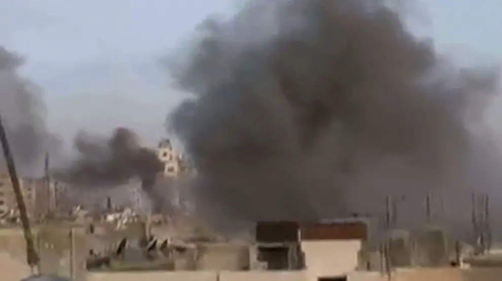 Captura de un vídeo de Youtube de la ciudad de Homs