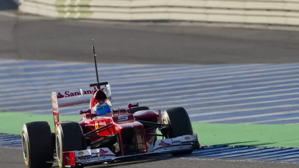 Fernando Alonso, en Jerez