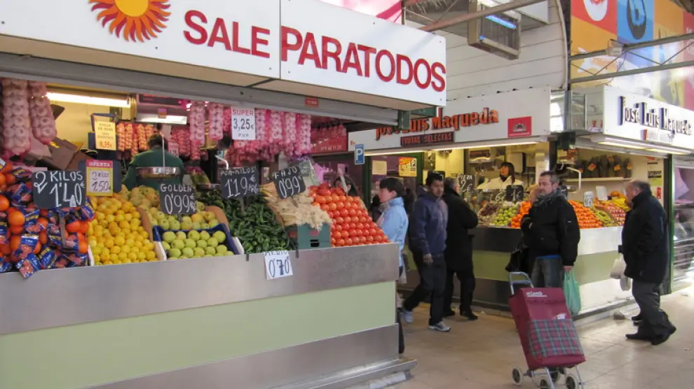 Fruterías del Mercado Central de Zaragoza