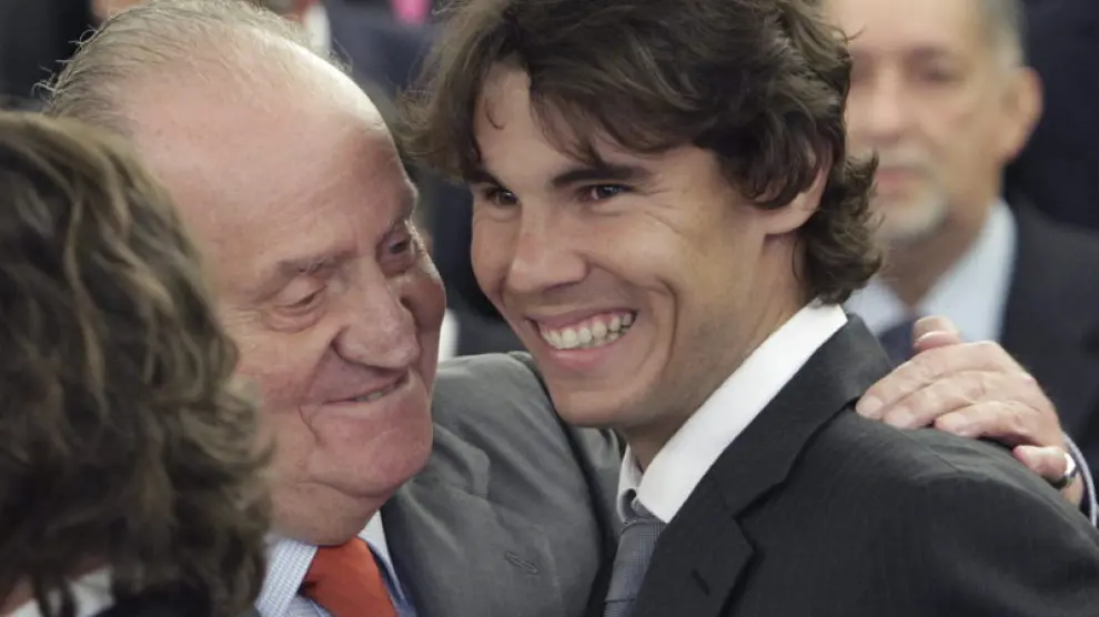 Rafa Nadal junto al Rey Juan Carlos