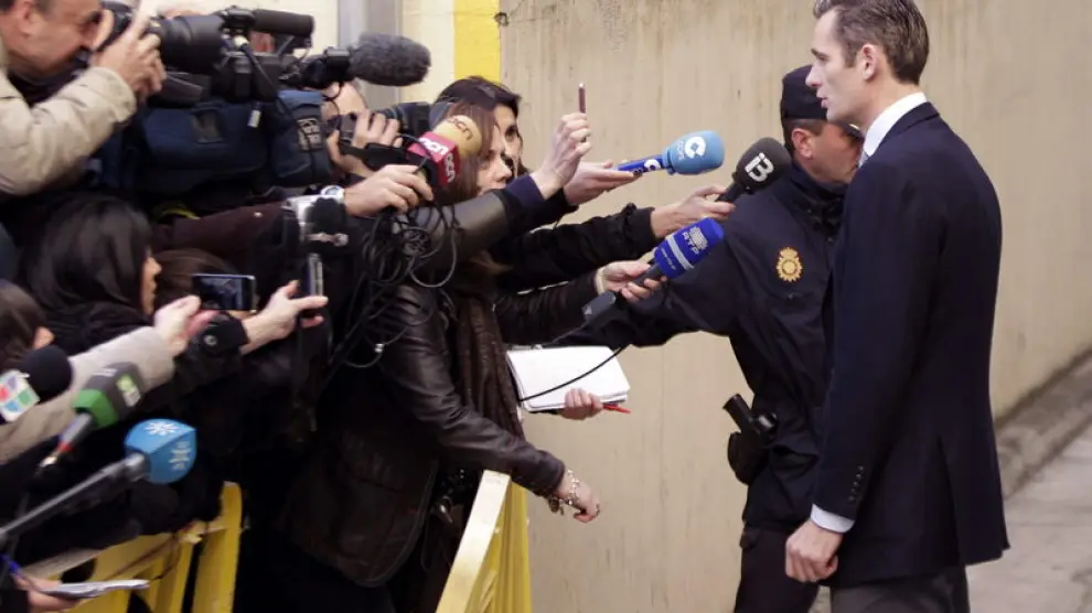 Iñaki Urdangarin ha hablado con los medios antes de entrar a los Juzgados