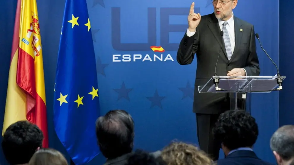 Rajoy en su comparecencia desde Bruselas
