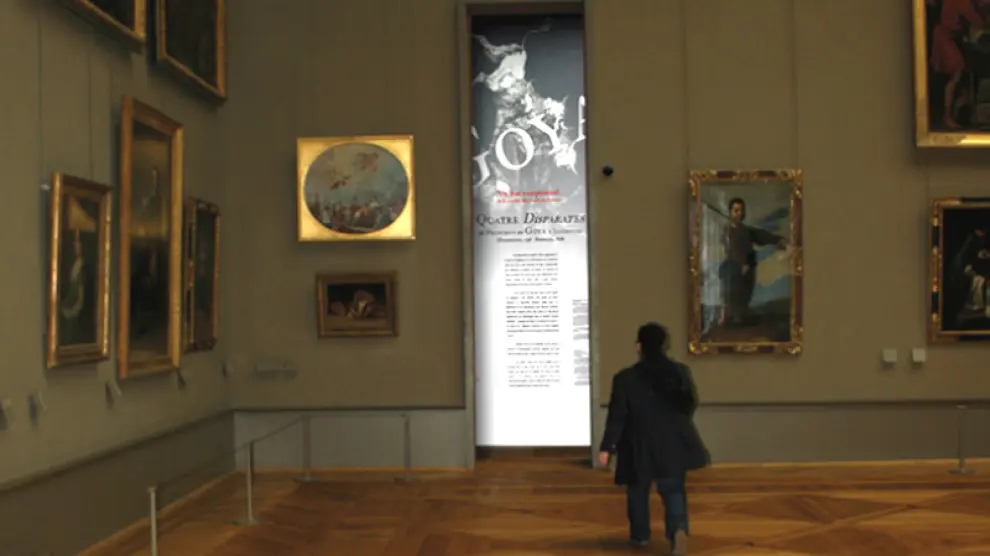 Recreación de la sala del Louvre dedicada a Goya