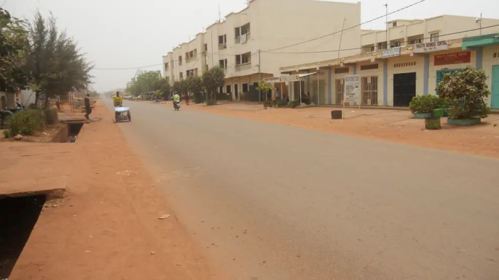 Una calle de Bamako esta mañana