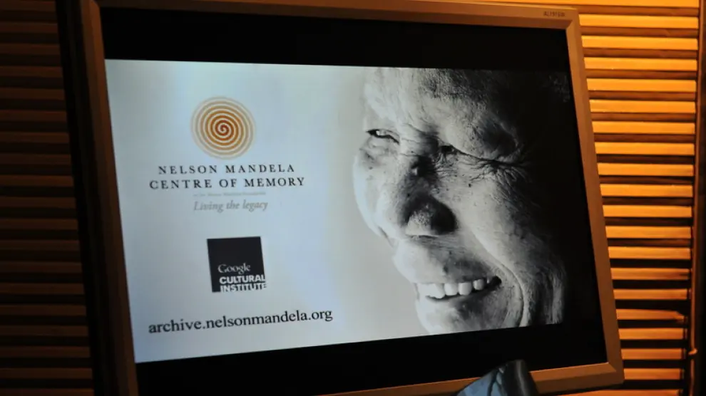 Una imagen del archivo de Nelson Mandela.
