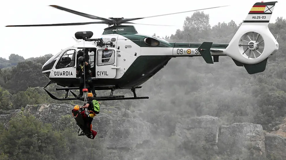helicóptero de rescate de la Guardia Civil.