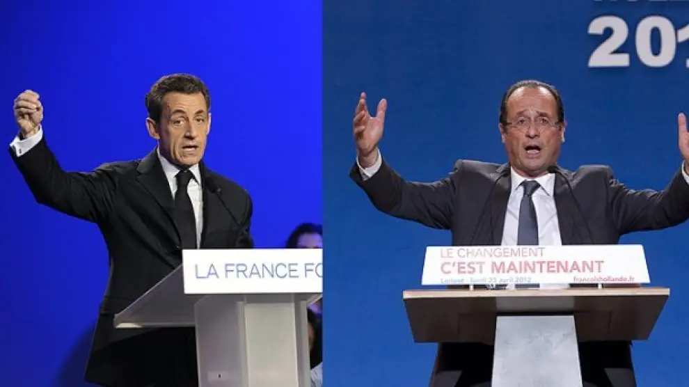 Sarkozy y Hollande, en una foto de archivo.