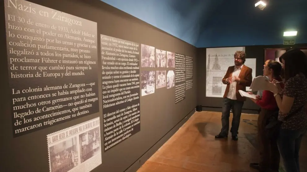La exposición relata la vida de los alemanes en Zaragoza