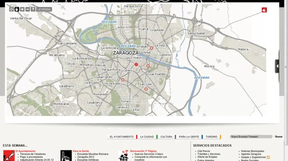 Web del Ayuntamiento de Zaragoza