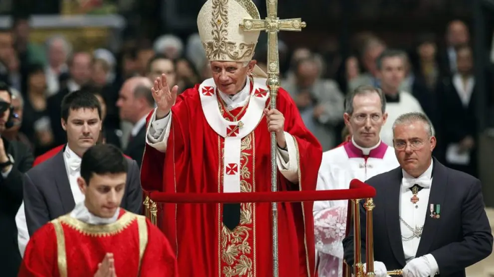 El Papa durante la misa de este domingo