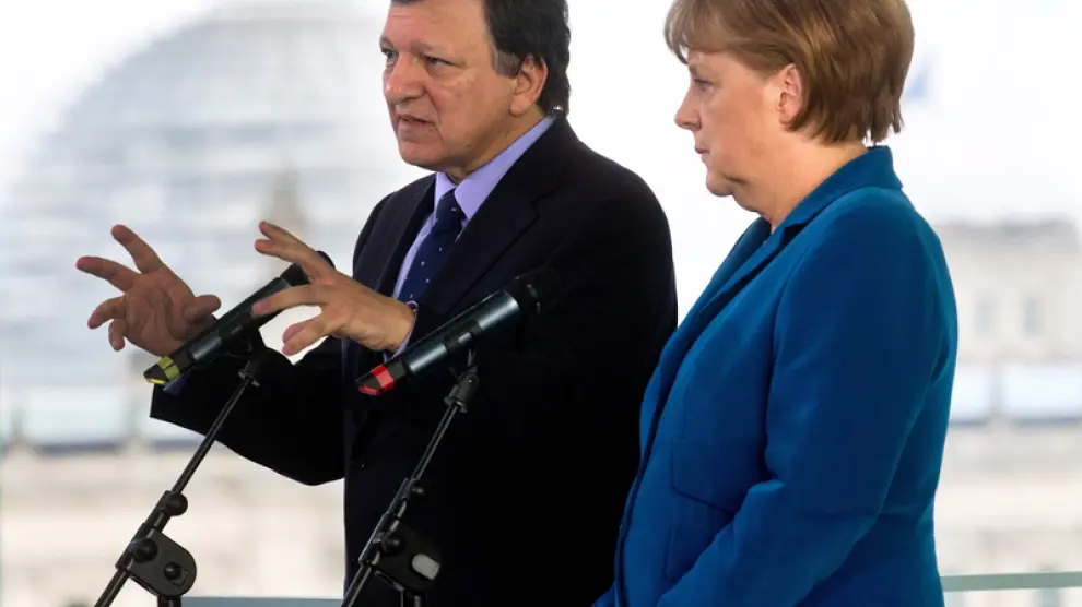 Comparecencia de Merkel y Barroso