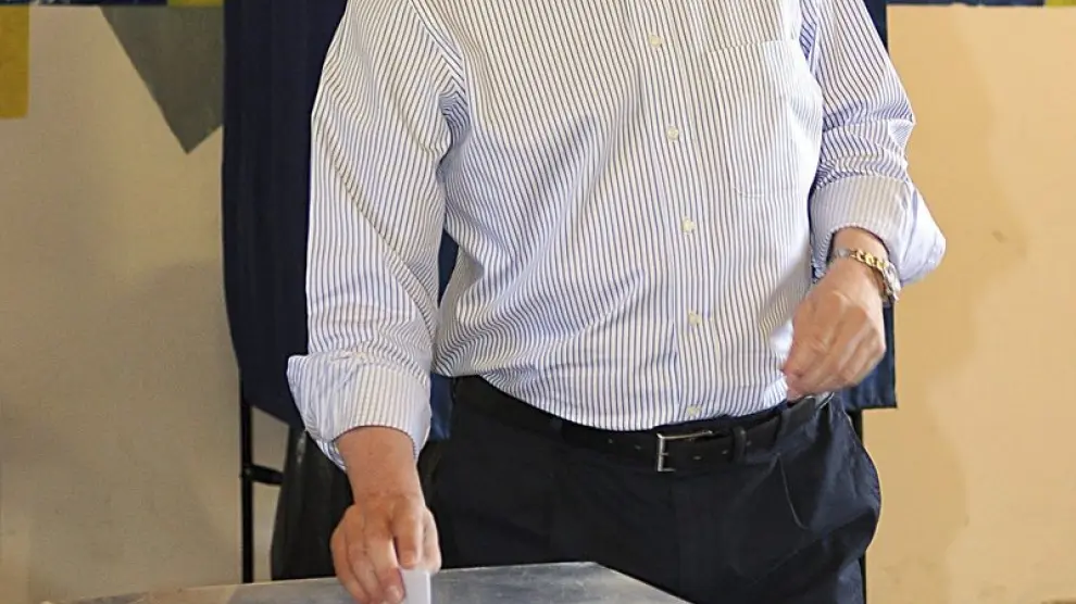 Andonis Samarás, el líder del conservador Nueva Democracia