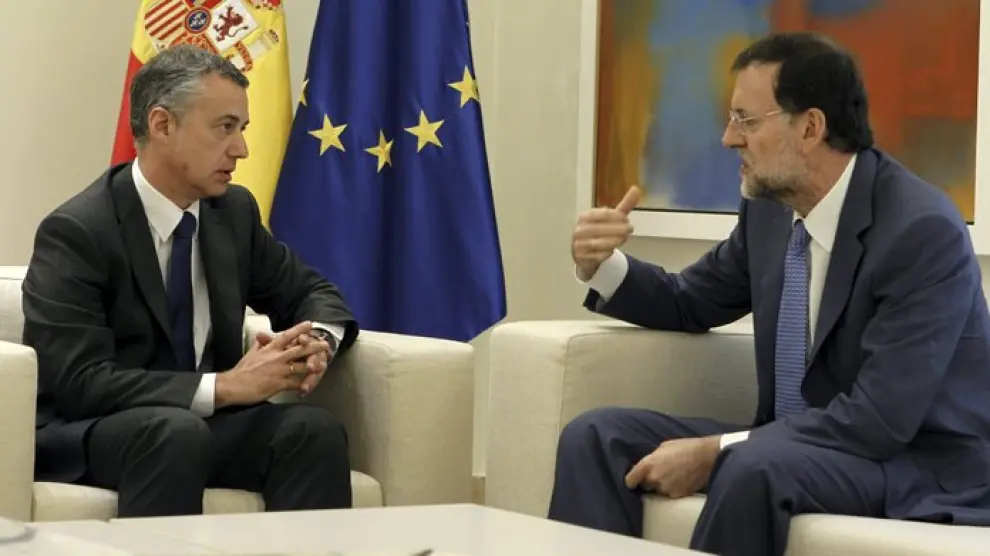 El presidente del Gobierno, Mariano Rajoy, y el lehendakari, Iñigo Urkullu, en una foto de archivo.