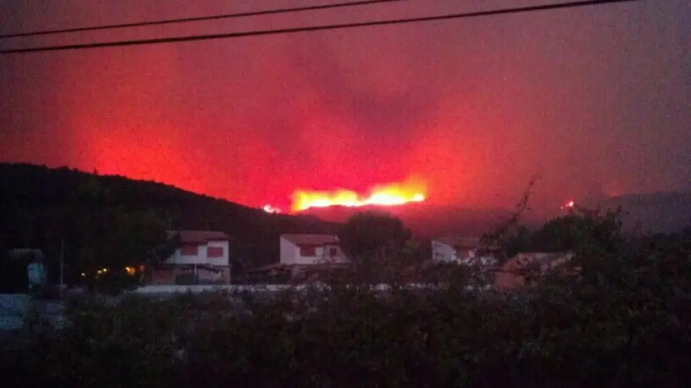 Incendio en Cortes de Pallás esta pasada noche