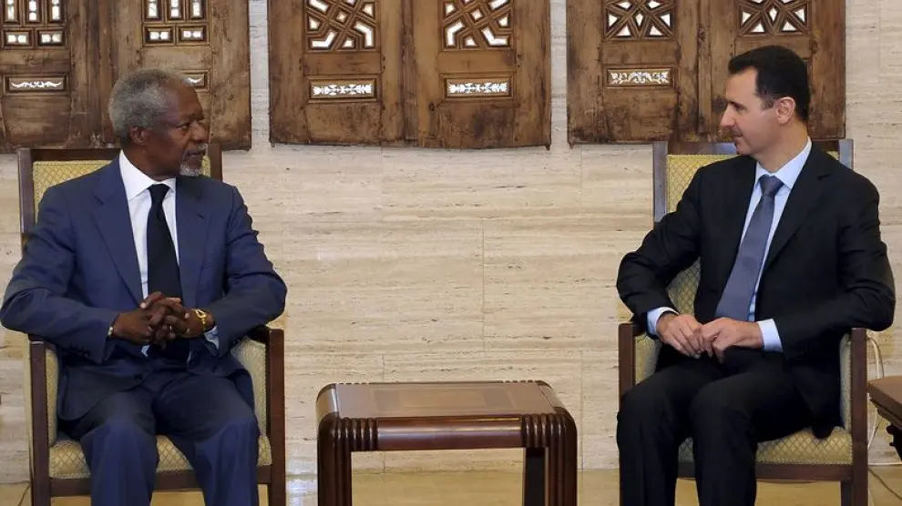 Annan y Al Asad acuerdan un "enfoque" para acabar con la violencia en Siria