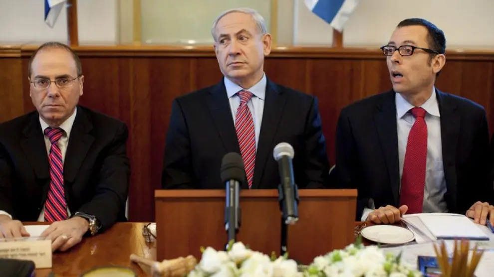 Reunión del gabinete de Netanyahu