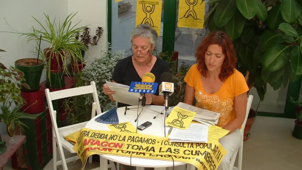 Representantes del 15M Huesca presentan sus propuestas