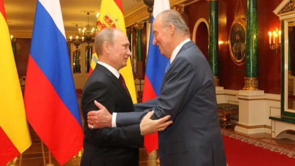 El Rey junto a Putin