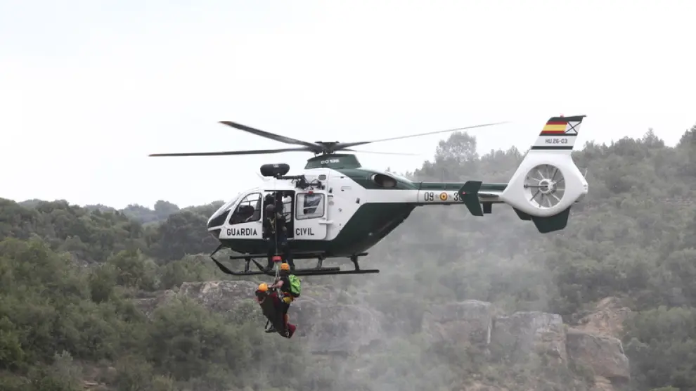 La Guardia Civil de Montaña realiza un rescate en Bierge