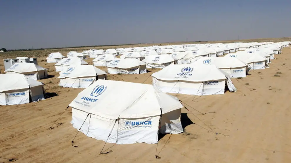 Campo de ACNUR para refugiados sirios.