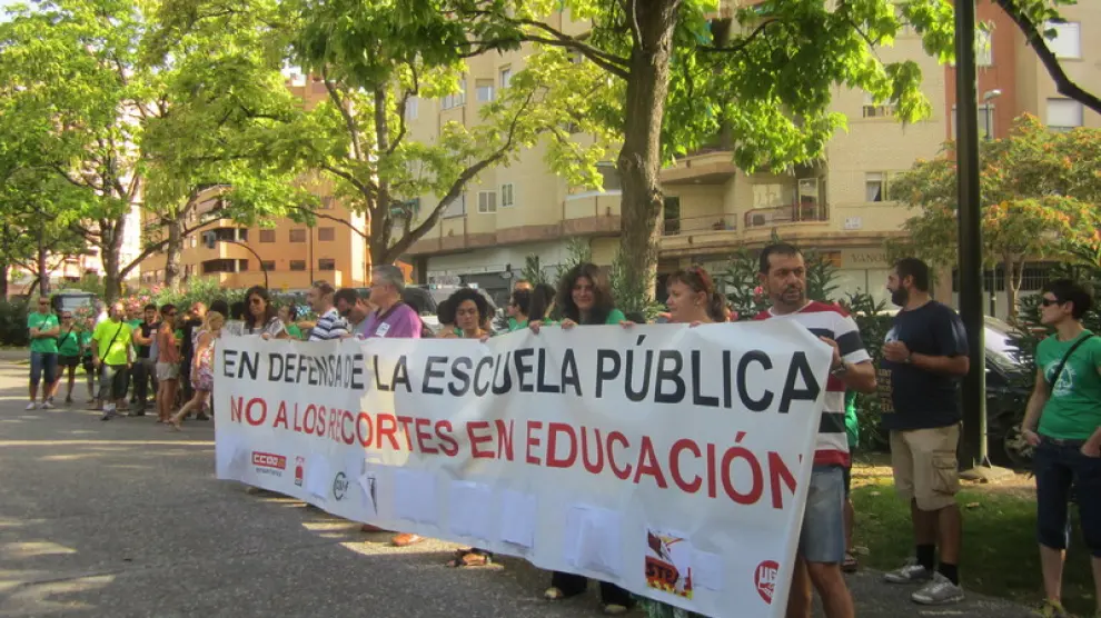 Nueva protesta contra los recortes en educación