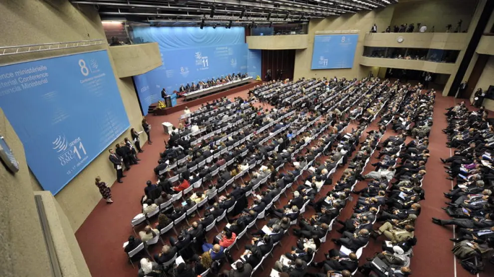 Imagen de archivo de una sesión de la Organización Mundial del Comercio