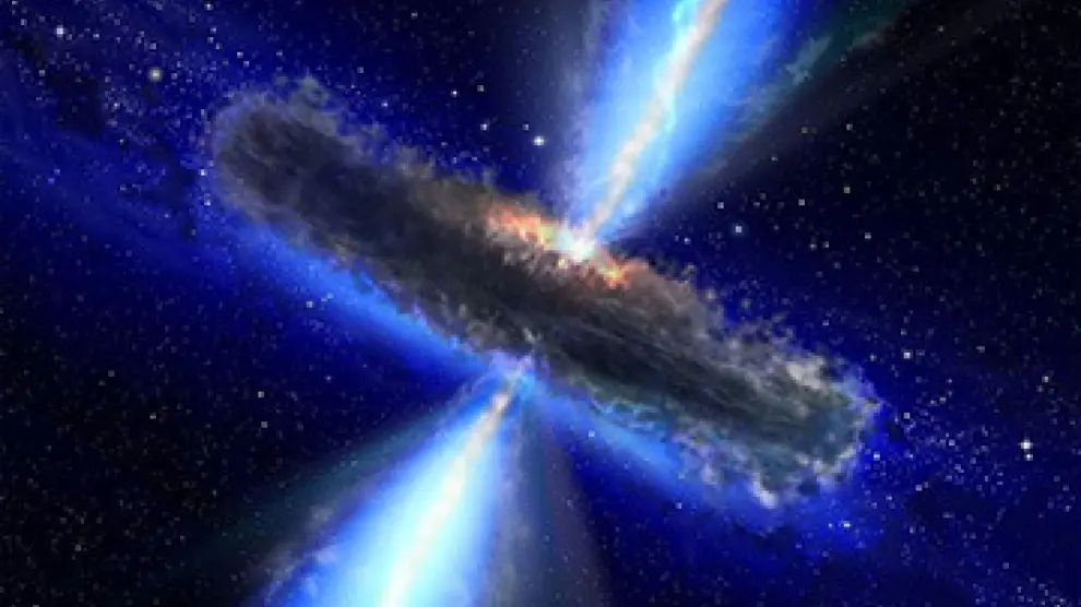 Congregación de agujeros negros en el Universo.