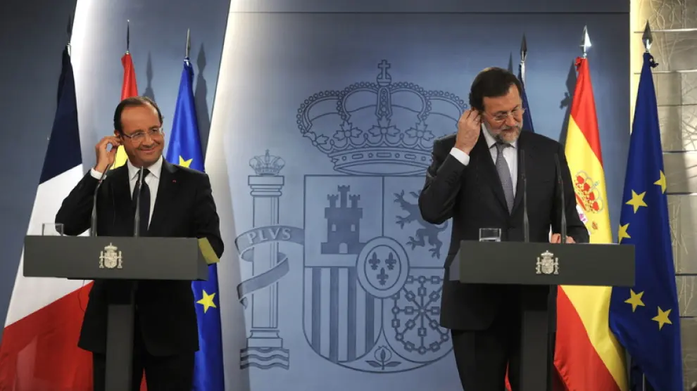 Mariano Rajoy y François Hollande se han reunido en Moncloa.