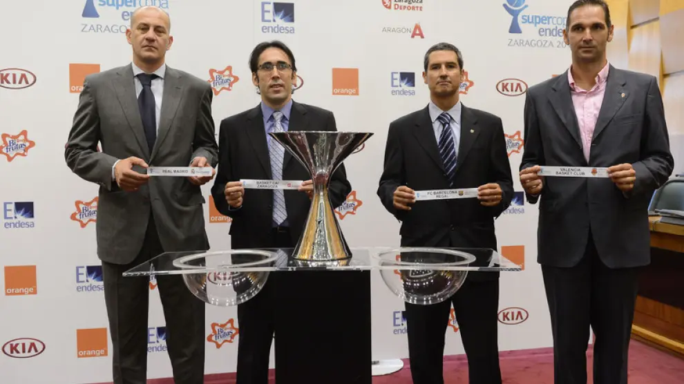 Representantes de los cuatro equipos de ACB presentes en la Supercopa