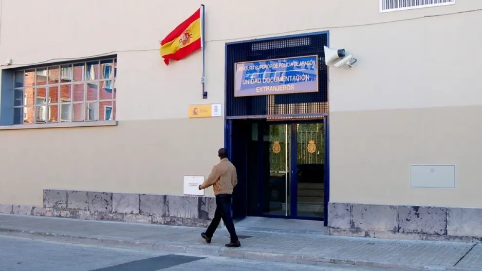 Imagen de archivo de la Unidad de Documentación de Extranjeros de Zaragoza