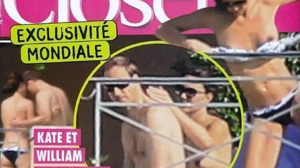 Portada de la revista francesa 'Closer' donde aparece Catalina en topless