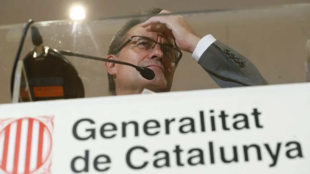 Artur Mas, en la sede de la Generalitat en Madrid