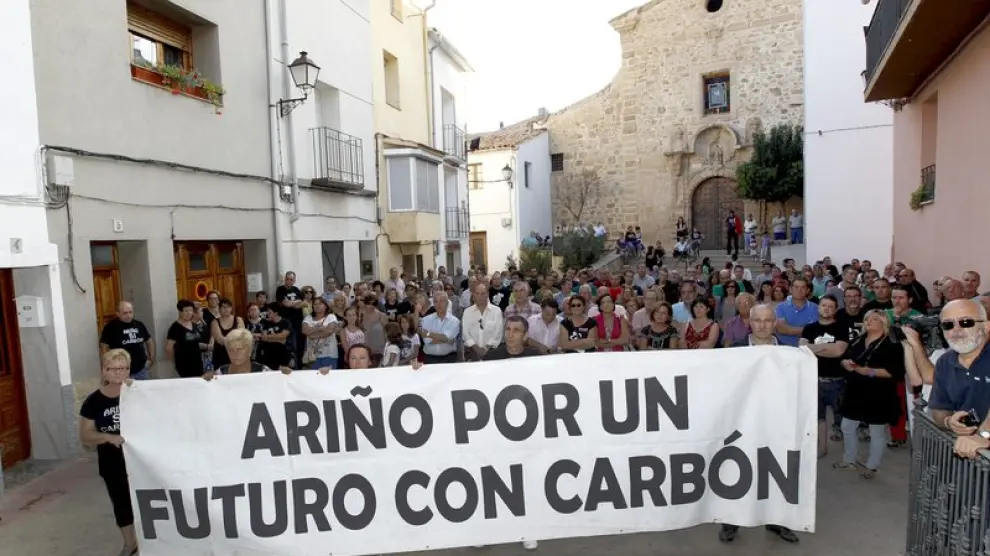 Imagen de archivo de una manifestación en Ariño