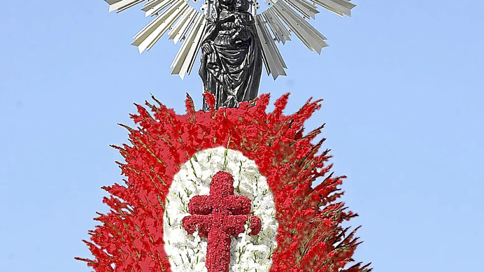 Recreación de la nueva imagen que ofrecerá la Virgen tras la ofrenda de 2012.